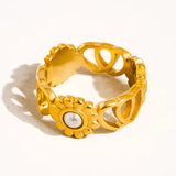 Séverine Flower Pearl Ring