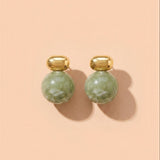 Meadow Glow Green Statement Earrings