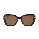 Dasha Glitter Tortoise Brown Sunglasses