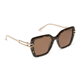 Dasha Glitter Tortoise Brown Sunglasses