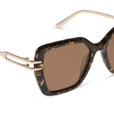 Dasha Glitter Tortoise Brown Sunglasses