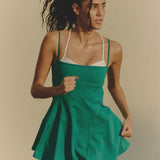 Baseline Tennis Dress - Green Glow