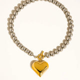 Raissa Two Tone Heart Necklace
