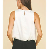 Chiffon Bubble Hem Top