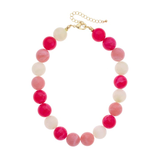 Camille Pink Confetti Resin Beaded Necklace