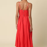 Sunset Breeze Linen Maxi Dress