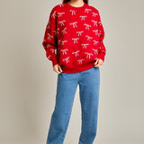 Bow-Tique Charm Oversized Sweater