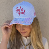 God Is Good All the Time Vintage Trucker Hat