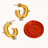 Alsace Two-Tone C Hoops