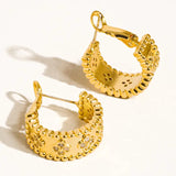 Ismaël Vintage Floral Hoop Earring