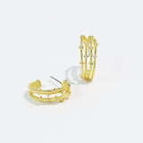 Golden Cascade Layered Hoops