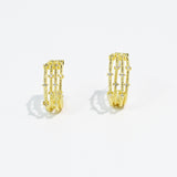 Golden Cascade Layered Hoops