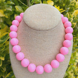 Baby Pink Bauble Necklace