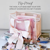 Ballet Pink Bow Jelly Tote Bag