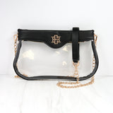 Madi Clear Crossbody Black