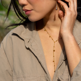 Sienna Beaded Y-Drop Necklace