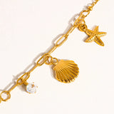 Seaside Charm 18K Gold Necklace