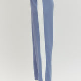 Solid Knit Wide-Leg Pants - Chambray