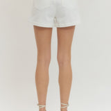 Solid Woven Shorts - Off White