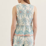Seaside Blossom Peplum Top