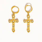 Miriam Cz Cross Earring