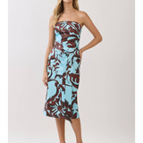 Sienna Oasis Strapless Fringe Belt Midi Dress