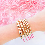 2MM Gold Bead Bracelet
