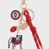 Georgia Bulldogs Cluster Bag Charm in Red