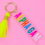 Sorority Tassel Key Fob