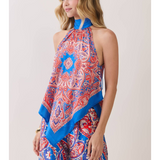 Sienna Paisley Scarf Halter Top