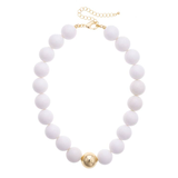 Mila Statement Beaded Necklace - White
