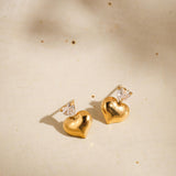 Elspeth Cz Heart Earring