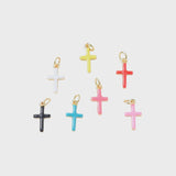 Gold Enamel Cross