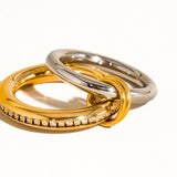Bayard 18K CZ Stacking Band Ring