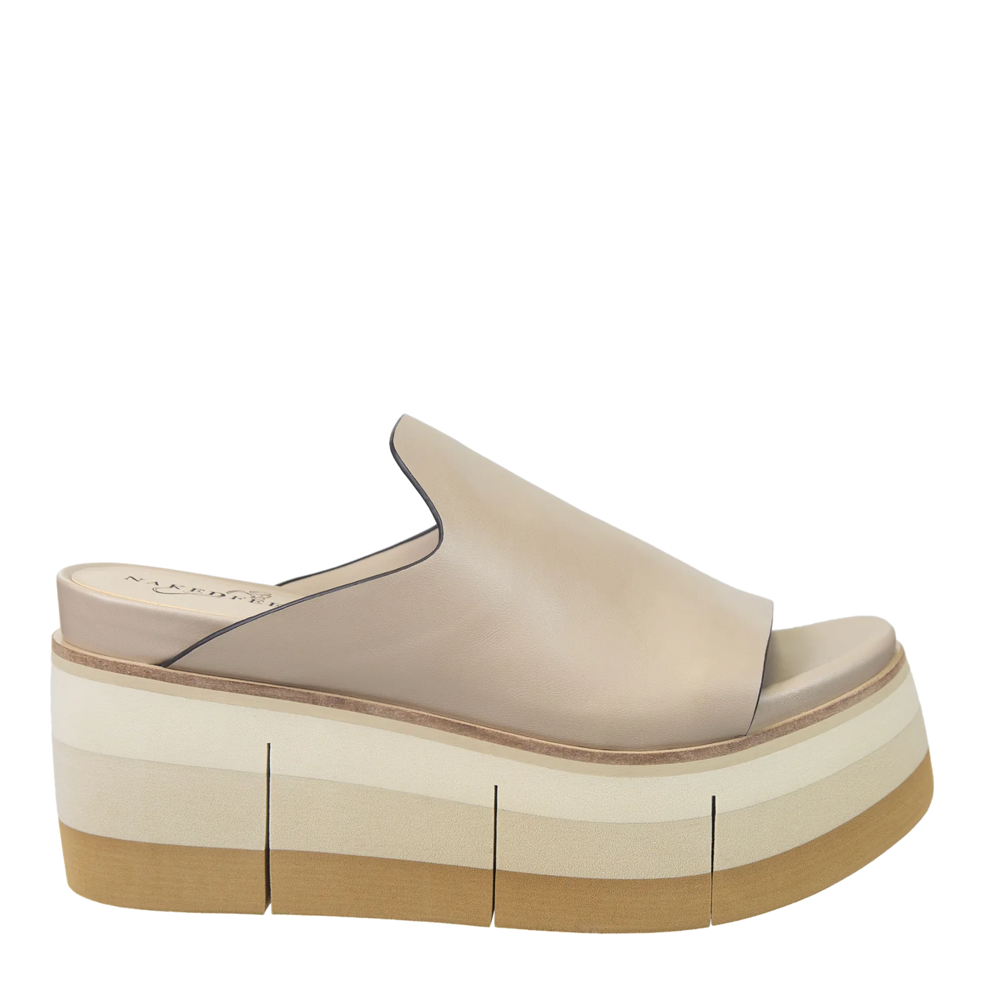 Flow Platform Sandals - Beige