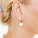 Willa Heart Huggie Earrings