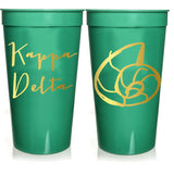 Sorority Gold Metallic Printed Stadium Cup