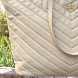 James Tote Nude V Quilted