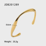 Gold Plated Minimalist Bangle Bracelet