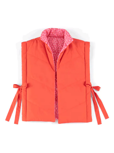 Petra Reversible Vest - Flame - One Size