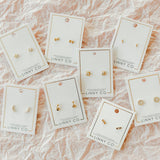 Screwback Stud Earrings - Abigail Pearl
