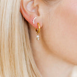 Screwback Stud Earrings - Abigail Pearl