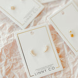 Screwback Stud Earrings - Abigail Pearl