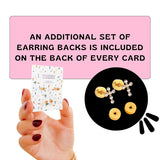 Screwback Stud Earrings - Addison Clear Gold