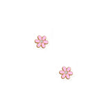Screwback Stud Earrings - Alli Pink