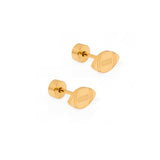 Screwback Stud Earrings - Football
