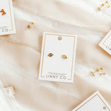 Screwback Stud Earrings - Football