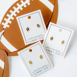 Screwback Stud Earrings - Football