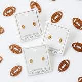 Screwback Stud Earrings - Football
