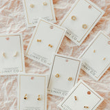 Screwback Stud Earrings - Kate Candy Gold